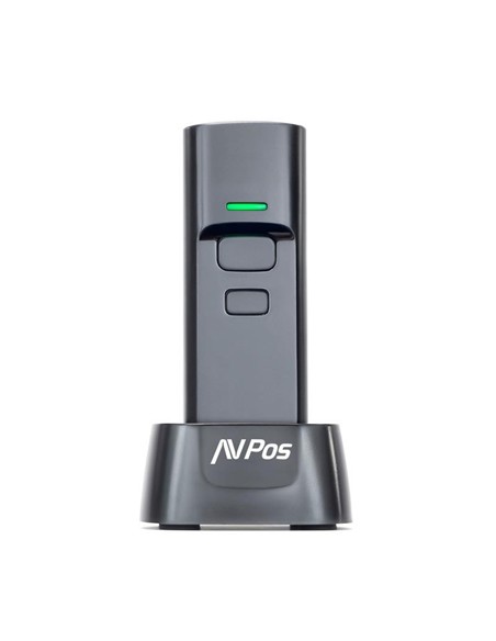 LECTOR AVPOS CODIGOS PORTATIL 2D + QR BT03 WIRELESS 2.4 + BLUETOOTH + BASE