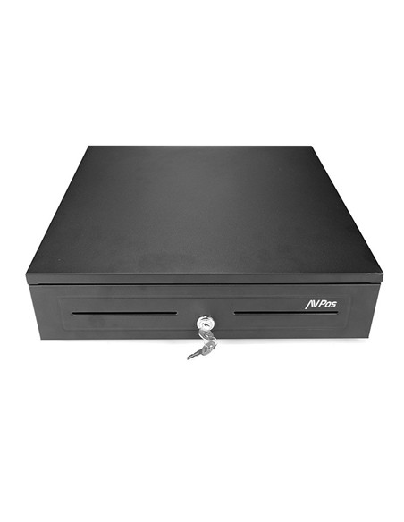 CAJON PORTAMONEDAS AVPOS U285 41CM ACERO ALTA RESISTENCIA BANDEJA EXTRAIBLE