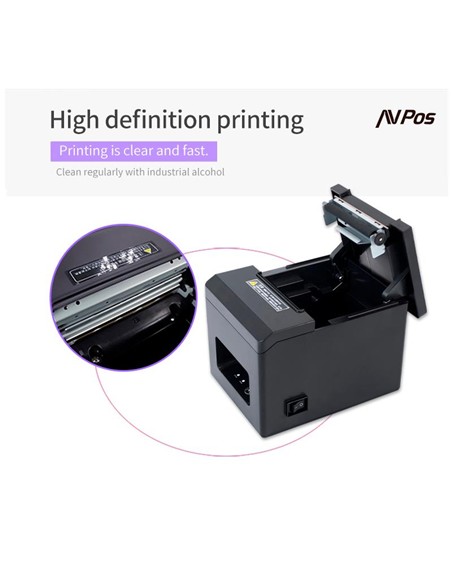 IMPRESORA AVPOS TERMICA TICKETS TC15 USB + LAN RJ45 ETHERNET 3YR GARANTIA