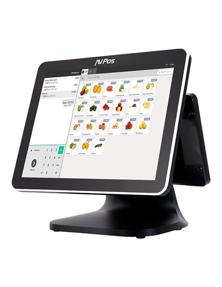 TPV AVPOS K5000 15 ALUMINIO TACTIL INTEL N100/8GB/SSD128GB/WIFI/2ºPANT/W11PRO  3YR