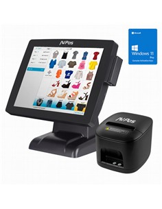 PACK TPV AVPOS K3000 15 I5/8GB/128GB/WIFI/BLUETOOTH/LAN...
