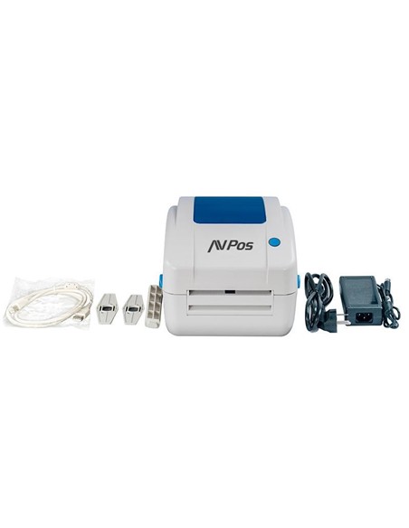 IMPRESORA AVPOS TERMICA ETIQUETAS Y RECIBOS 300DPI E49 USB + LAN