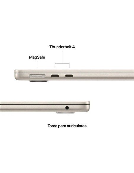 PORTATIL APPLE MACBOOK AIR M4/10-CORE CPU/24GB/SSD512GB/10-CORE GPU/13.6 WHITE