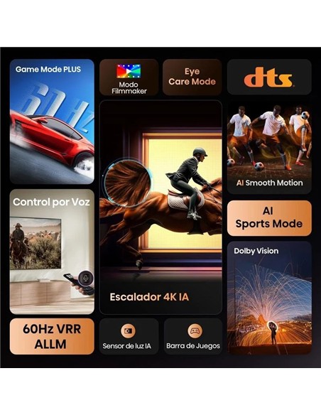 TELEVISOR HISENSE 55 UHD 4K USB SMART TV WIFI VIDAA DOLBY VISION