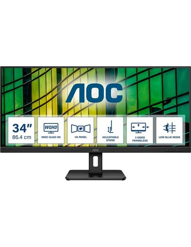 MONITOR AOC 34 100HZ WQHD ULTRAWIDE HDMI...