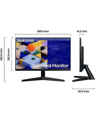 MONITOR SAMSUNG 24 IPS FULL HD VGA HDMI VESA BLACK