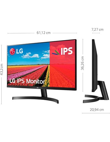 MONITOR LG 27 FULL HD FREESYNC 5MS HDMI VGA NEGRO