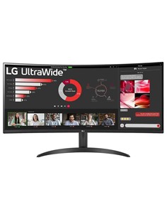 MONITOR LG 34 WQHD CURVO ULTRAWIDE HDMI DP BLACK
