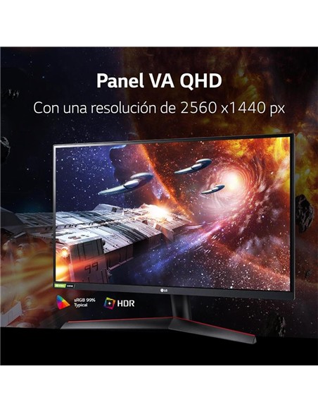 MONITOR LG ULTRAGEAR GAMING 32 QHD DP HDMI VESA