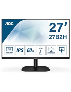 MONITOR AOC 27 IPS 27B2H HDMI + VGA SIN BORDES 3YR GARANTIA