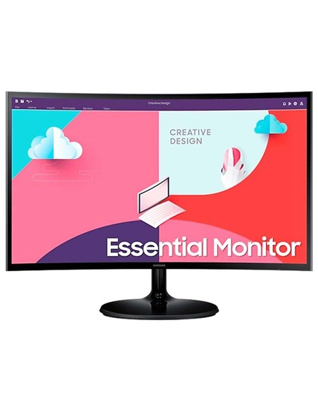 MONITOR SAMSUNG ESSENTIAL S3 24 CURVO LED FULL HD HDMI + VGA