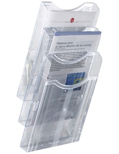 EXPOSITOR MURAL ARCHIPLAY 3 COMPARTIMENTOS A4 VERTICAL 1363937.