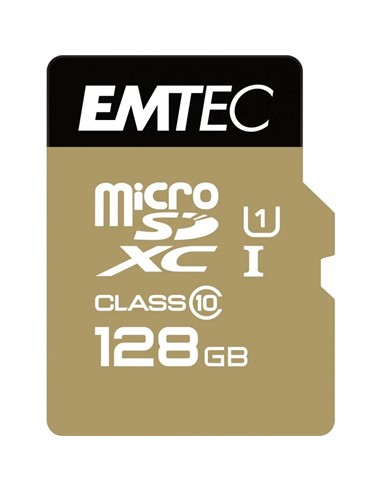 MEMORIA MICRO SD 128GB EMTEC EILTE GOLD C10 +...