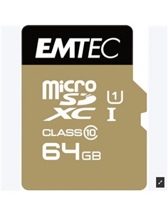 MEMORIA MICRO SD 64GB EMTEC ELITE GOLD C10 + ADAPTADOR SD