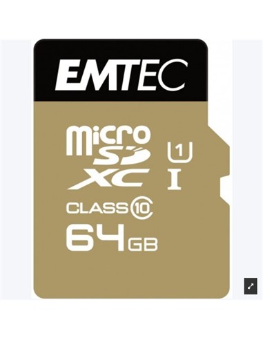 MEMORIA MICRO SD 64GB EMTEC ELITE GOLD C10 +...