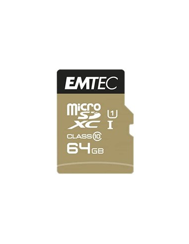 MEMORIA MICRO SD 64GB EMTEC ELITE GOLD C10 +...