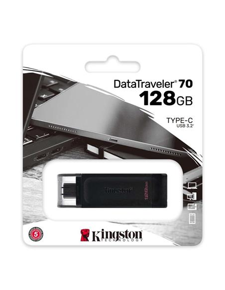 PEN DRIVE 128GB KINGSTON USB-C 3.2 BLACK