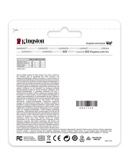 PEN DRIVE 64GB KINGSTON USB-C 3.1 BLACK