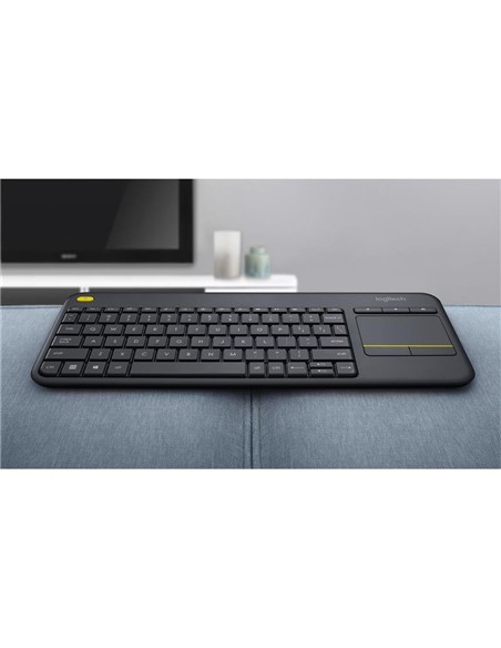 TECLADO LOGITECH K400 RF WIRELESS TOUCHPAD BLACK