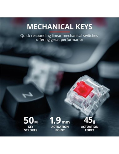 TECLADO TRUST GAMING GXT 865 MECANICO USB RGB