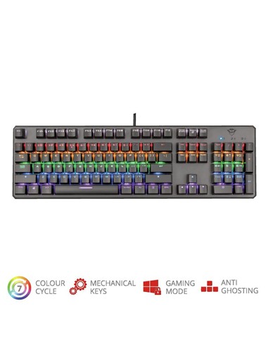 TECLADO TRUST GAMING GXT 865 MECANICO USB RGB