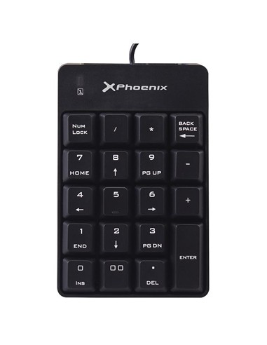 TECLADO NUMERICO PHOENIX KEYPAD USB 19 TECLAS...