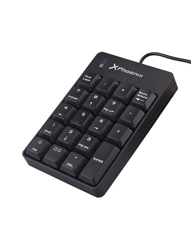 TECLADO NUMERICO PHOENIX KEYPAD USB 19 TECLAS...