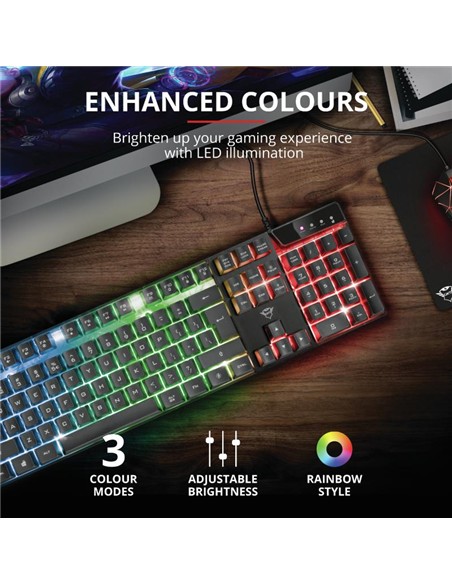 TECLADO TRUST GAMING GXT 835 USB RGB