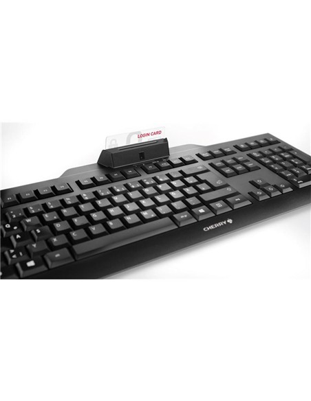 TECLADO + LECTOR CHIP DNI CHERRY KC1000 USB BLACK