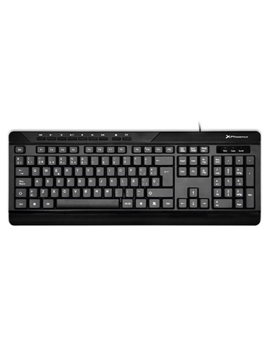 TECLADO PHOENIX MULTIMEDIA USB BLACK