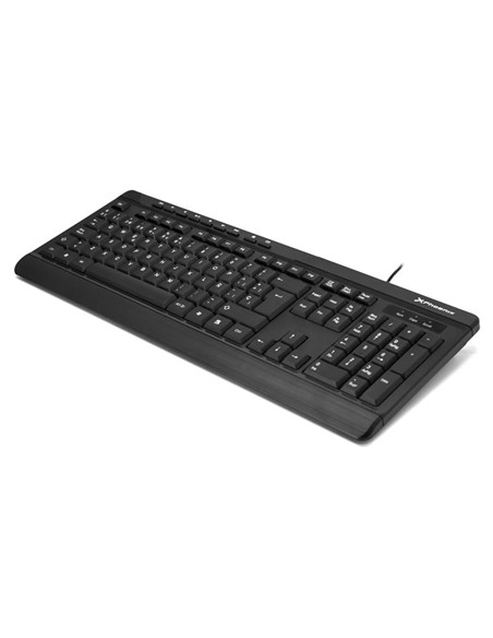 TECLADO PHOENIX MULTIMEDIA USB BLACK