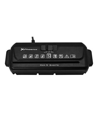 DESTRUCTORA PHOENIX PORTATIL 5 HOJAS TIRAS