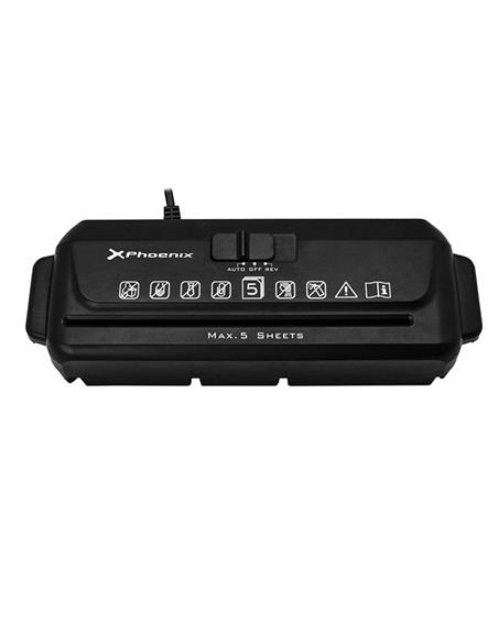 DESTRUCTORA PHOENIX PORTATIL 5 HOJAS TIRAS