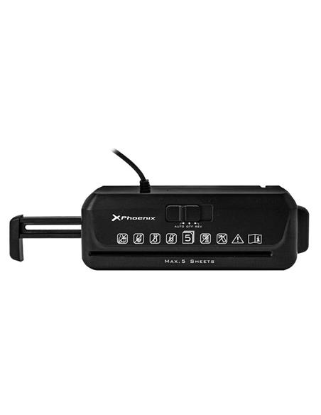 DESTRUCTORA PHOENIX PORTATIL 5 HOJAS TIRAS