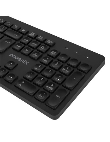 TECLADO PHOENIX K200 WIRELESS BLACK