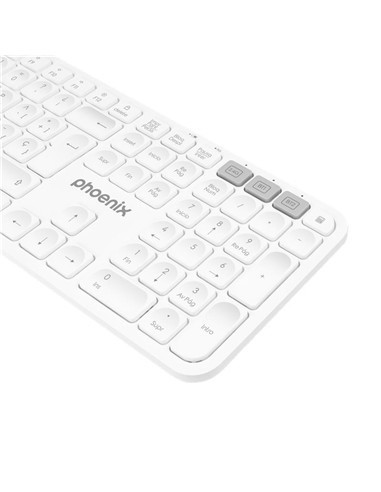 TECLADO PHOENIX K300 MULTIDISPOSITIVO WIRELESS...