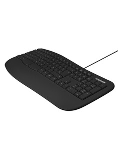 TECLADO PHOENIX K101 ERGONOMICO USB BLACK 2