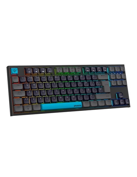 TECLADO PHOENIX ROYAL GAMING MECANICO USB RGB BLACK