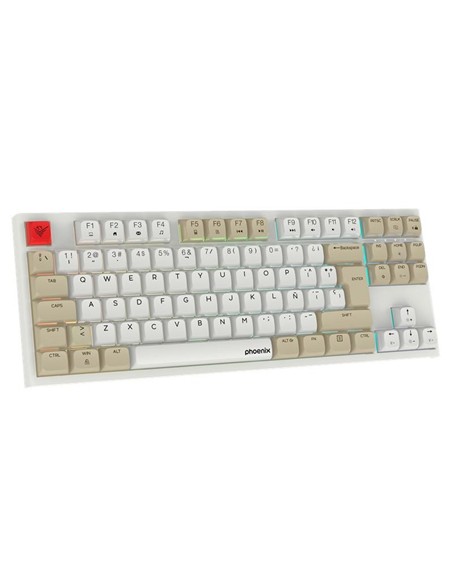 TECLADO PHOENIX ROYAL GAMING MECANICO TKL USB RGB WHITE