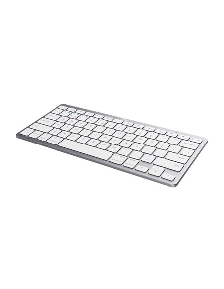 TECLADO TRUST BASICS SLIM WIRELESS BLUETOOTH TKL SILVER