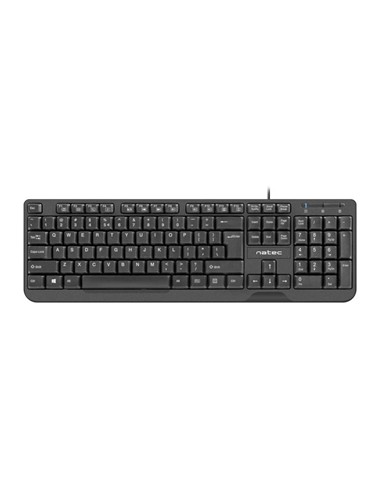 TECLADO NATEC TROUT SLIM USB MULTIMEDIA BLACK