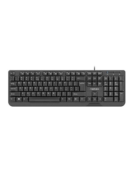 TECLADO NATEC TROUT SLIM USB MULTIMEDIA BLACK