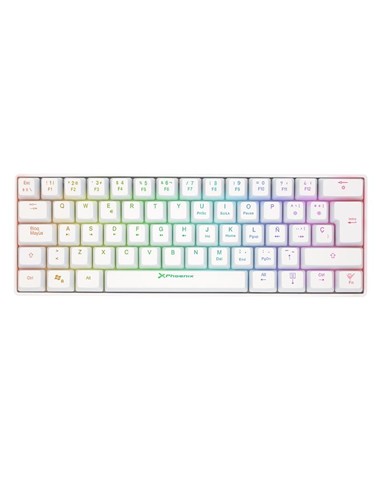 TECLADO PHOENIX MIRAGE MECANICO TKL GAMING USB RGB WHITE