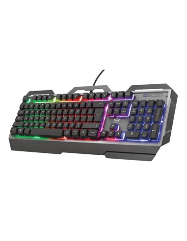 TECLADO TRUST GAMING GXT856 TORAC METALICO USB RGB