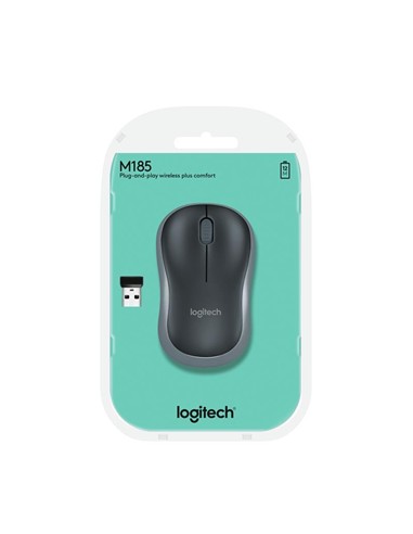 RATON LOGITECH M185 WIRELESS GREY