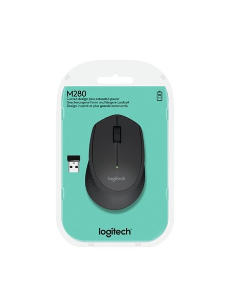 RATON LOGITECH M280 WIRELESS BLACK