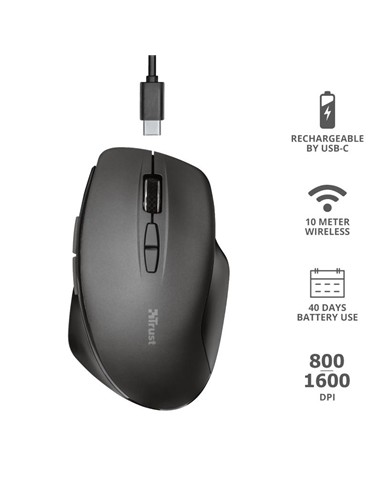 RATON TRUST THEMO RECARGABLE WIRELESS BLACK