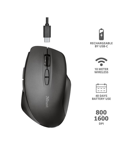 RATON TRUST THEMO RECARGABLE WIRELESS BLACK