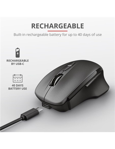 RATON TRUST THEMO RECARGABLE WIRELESS BLACK