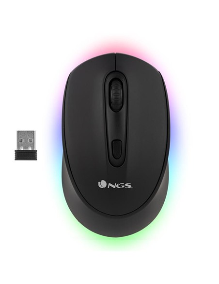 RATON NGS SMOG MULTIDEVICE WIRELESS BLUETOOTH RECARGABLE LED BLACK